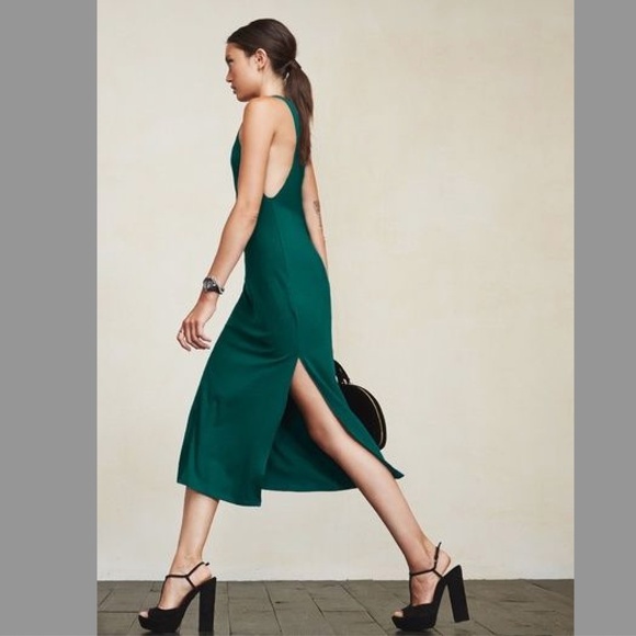 Reformation Dresses & Skirts - NWOT Reformation Ribbed Midi Dress Green